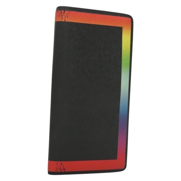 LOUIS VUITTON Taiga Rainbow Portefeuille Braza Long Wallet M30349 LV Auth 133008 - Picture 1 of 16